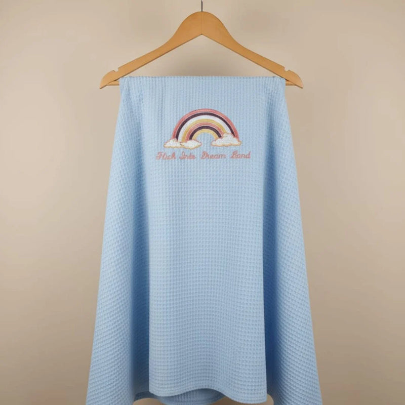 Baby Waffle Blanket (Blue)