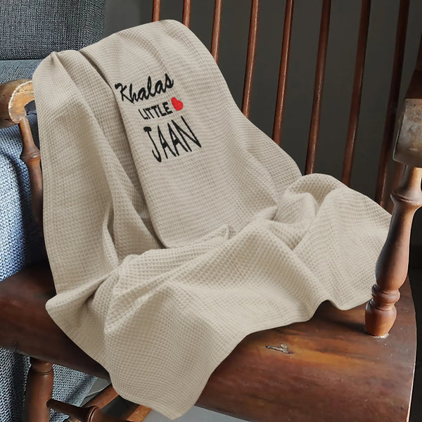 Khala's Little JAAN Baby Waffle Blanket