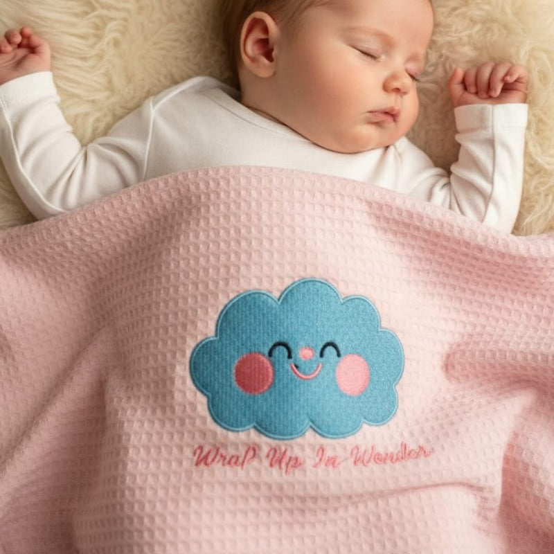 Baby Waffle Blanket (Pink)