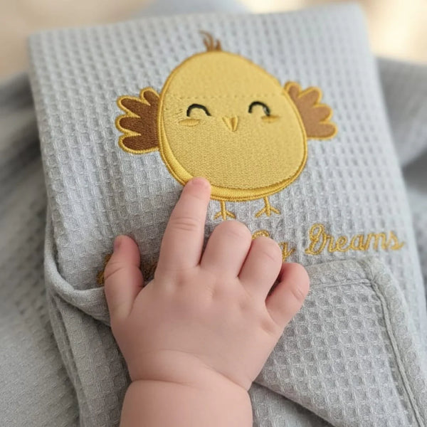 Baby Waffle Blanket (Grey)