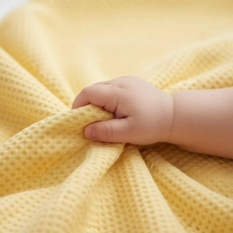 Baby Waffle Blanket (Yellow)