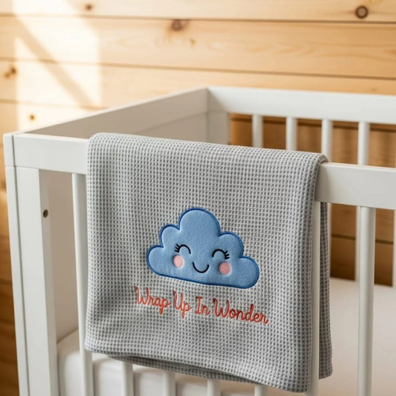 Baby Waffle Blanket (Grey)