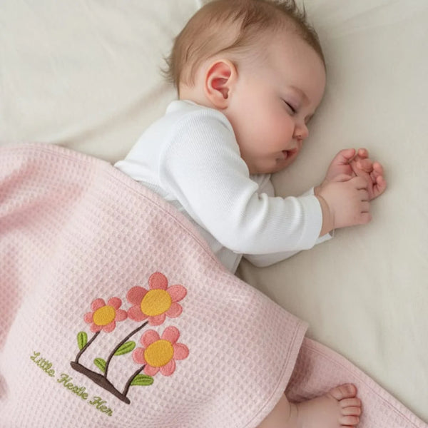 Baby Waffle Blanket (Pink)